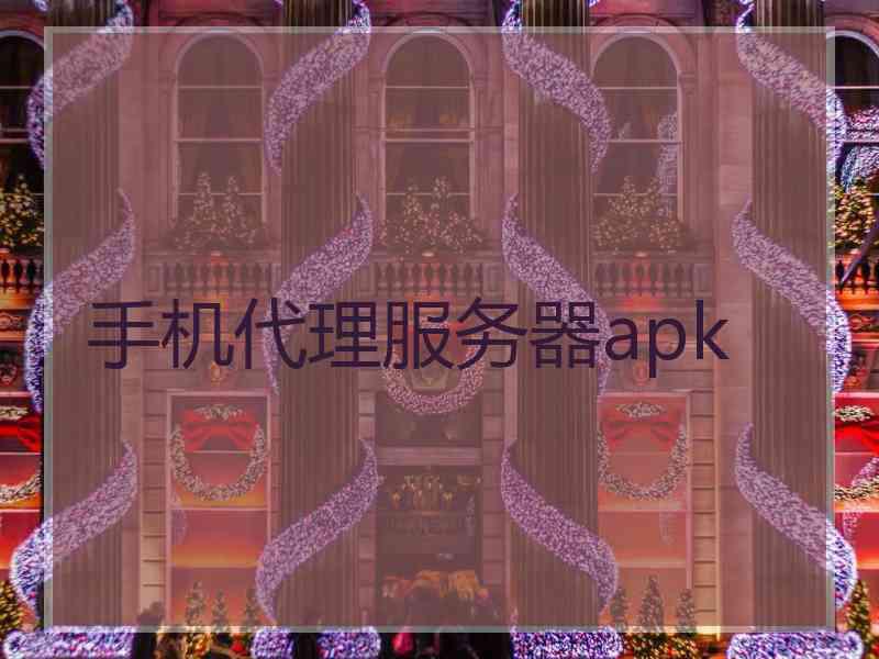 手机代理服务器apk