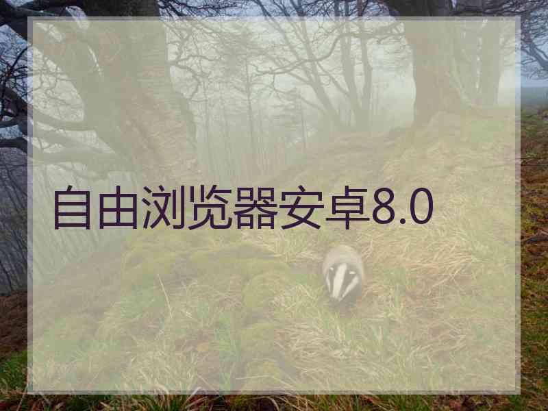 自由浏览器安卓8.0