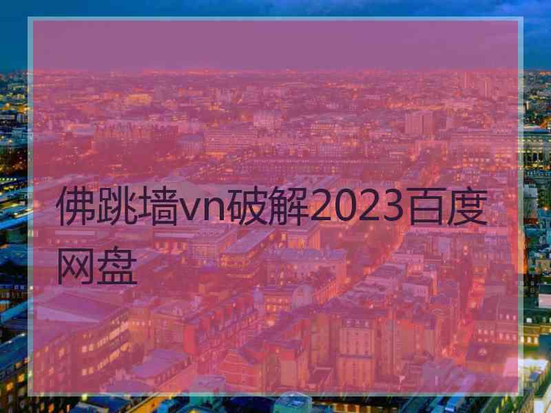 佛跳墙vn破解2023百度网盘