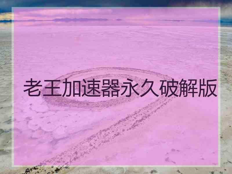 老王加速器永久破解版
