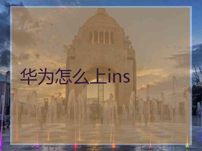 华为怎么上ins