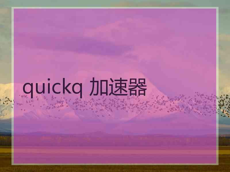 quickq 加速器