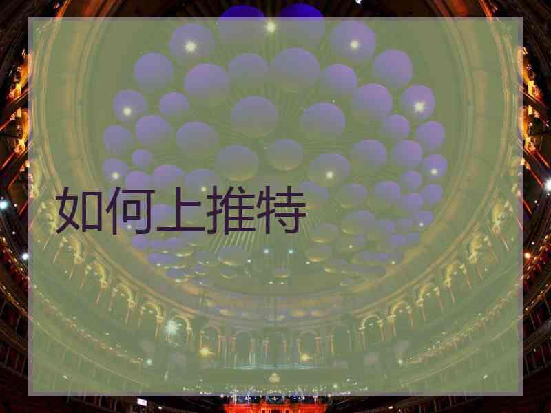 如何上推特