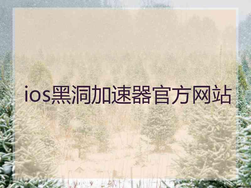 ios黑洞加速器官方网站