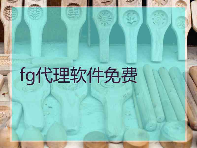 fg代理软件免费