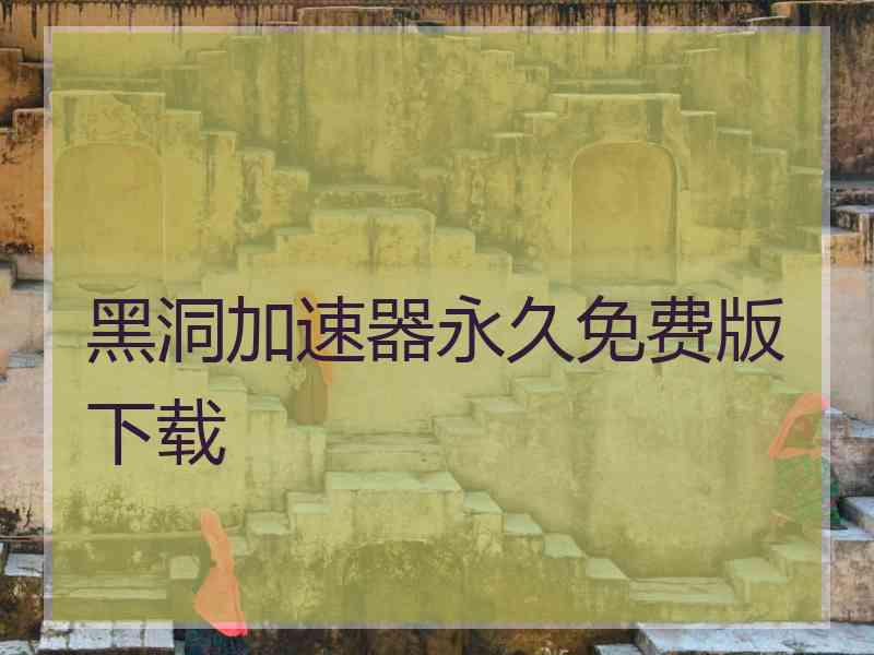 黑洞加速器永久免费版下载