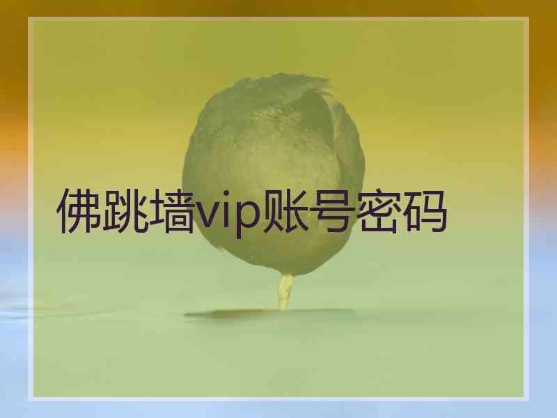 佛跳墙vip账号密码