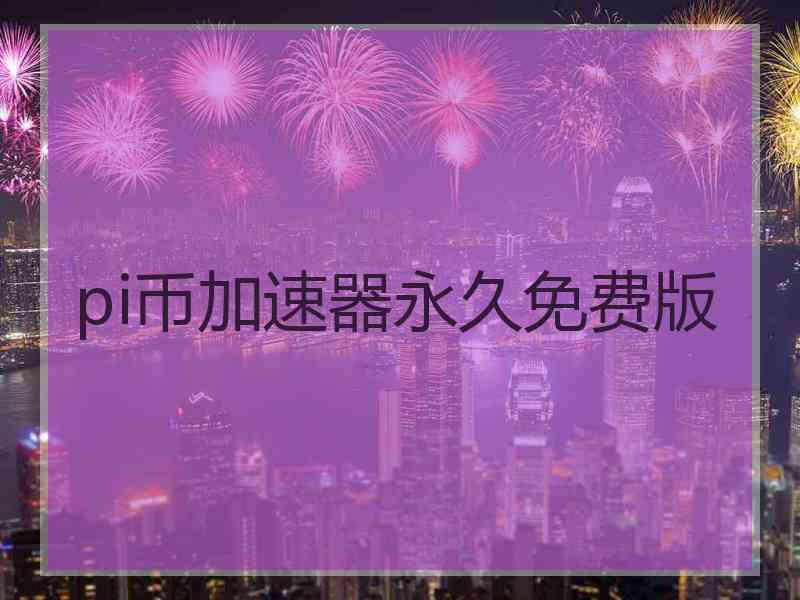 pi币加速器永久免费版