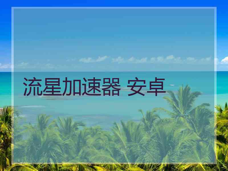 流星加速器 安卓
