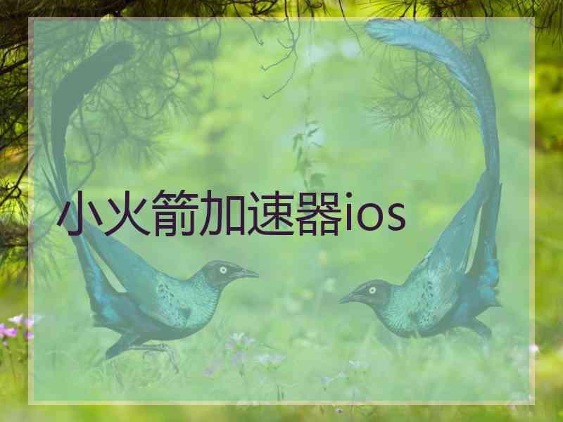小火箭加速器ios