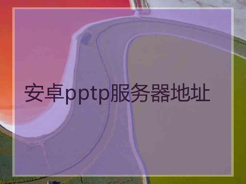 安卓pptp服务器地址