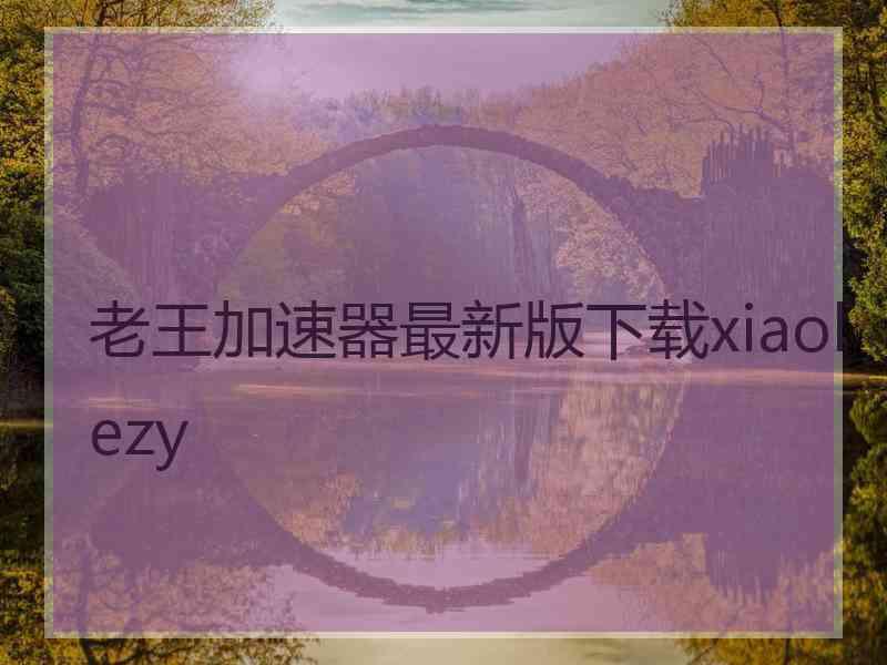 老王加速器最新版下载xiaolezy