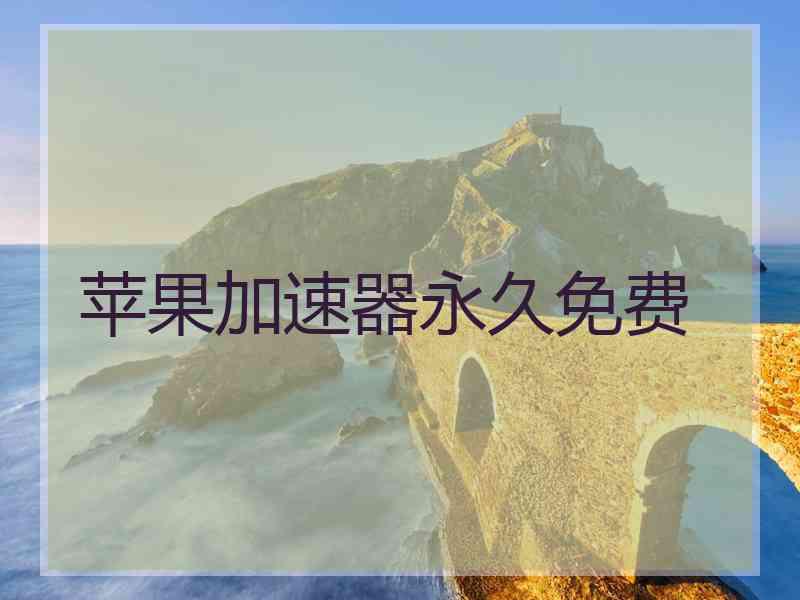 苹果加速器永久免费
