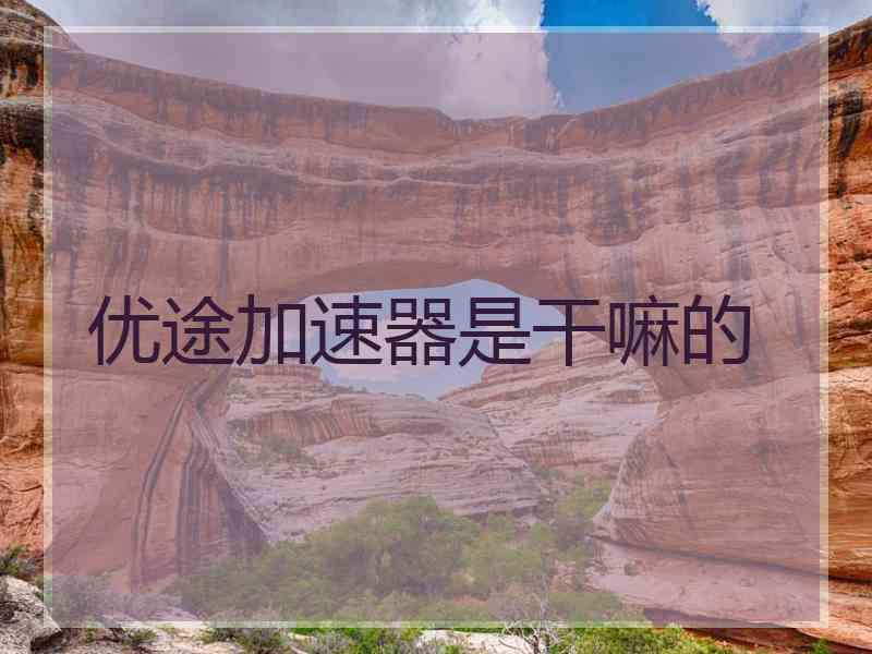 优途加速器是干嘛的