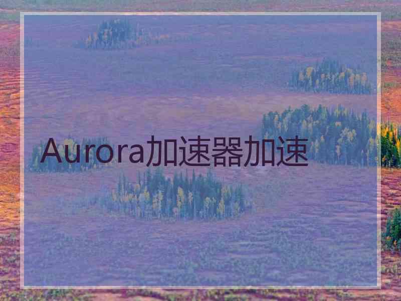 Aurora加速器加速