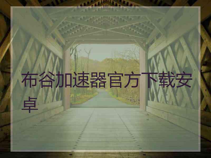 布谷加速器官方下载安卓