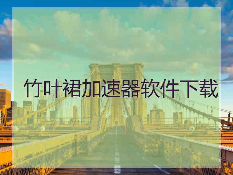 竹叶裙加速器软件下载