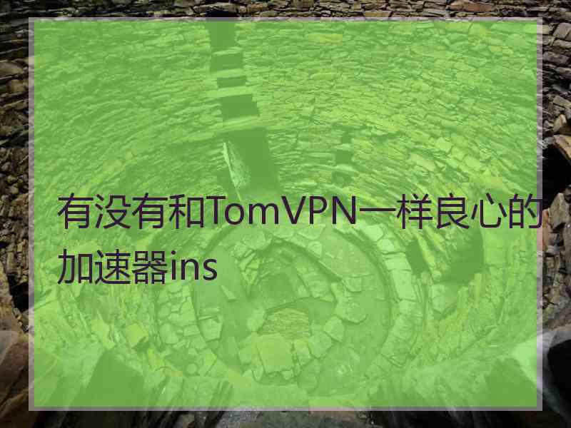 有没有和TomVPN一样良心的加速器ins