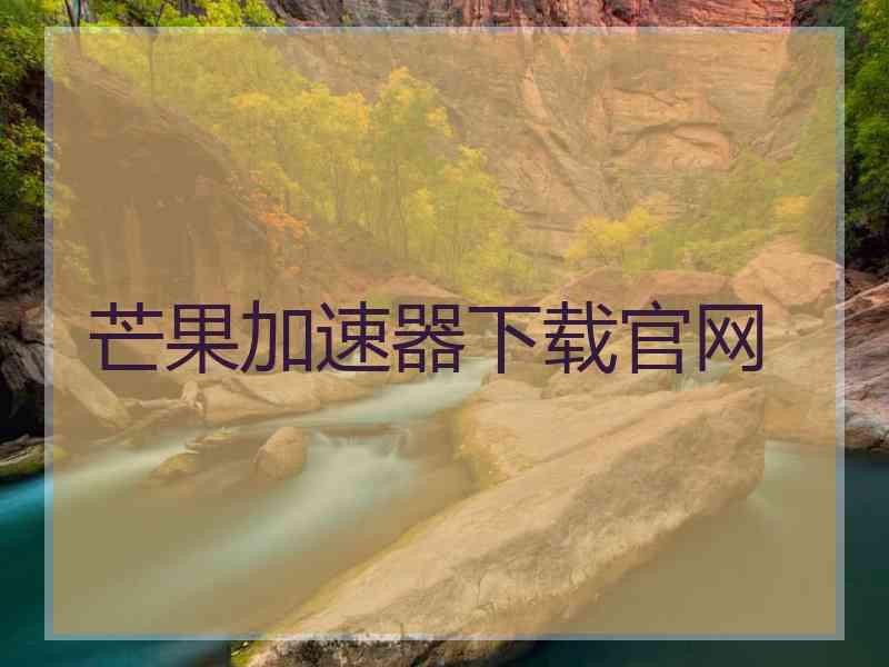 芒果加速器下载官网