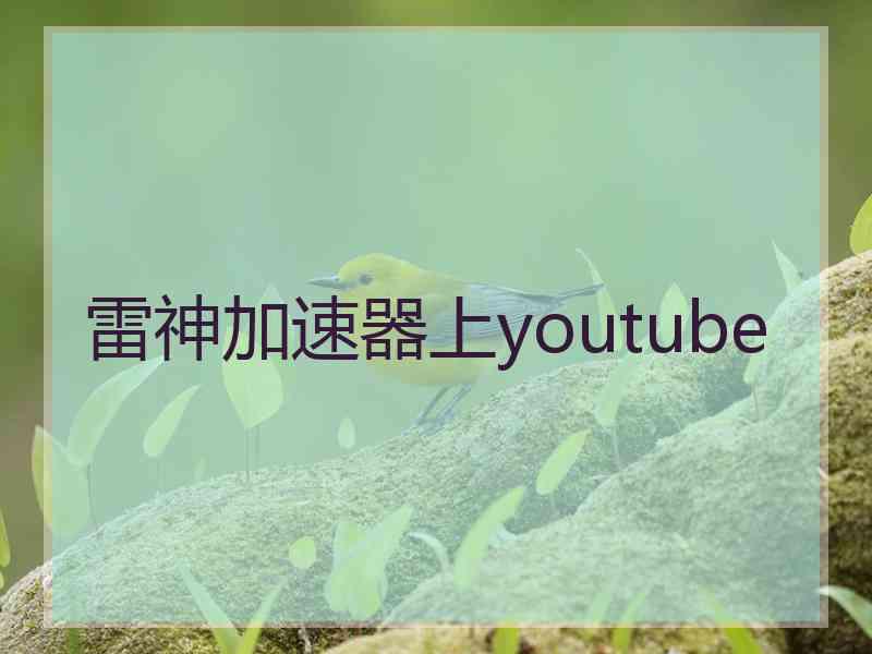 雷神加速器上youtube
