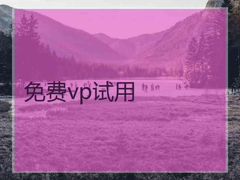免费vp试用