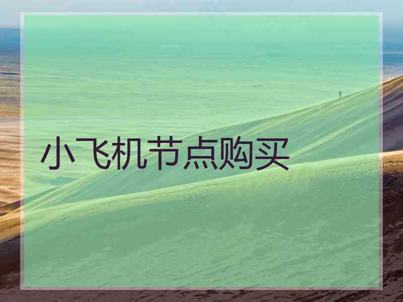 小飞机节点购买