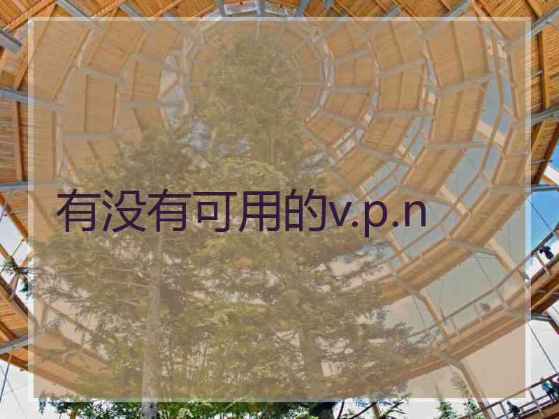 有没有可用的v.p.n