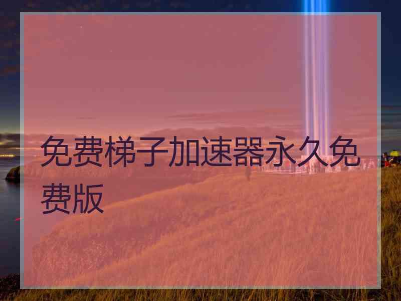 免费梯子加速器永久免费版
