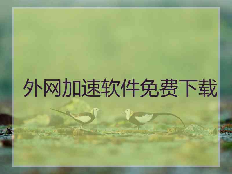 外网加速软件免费下载