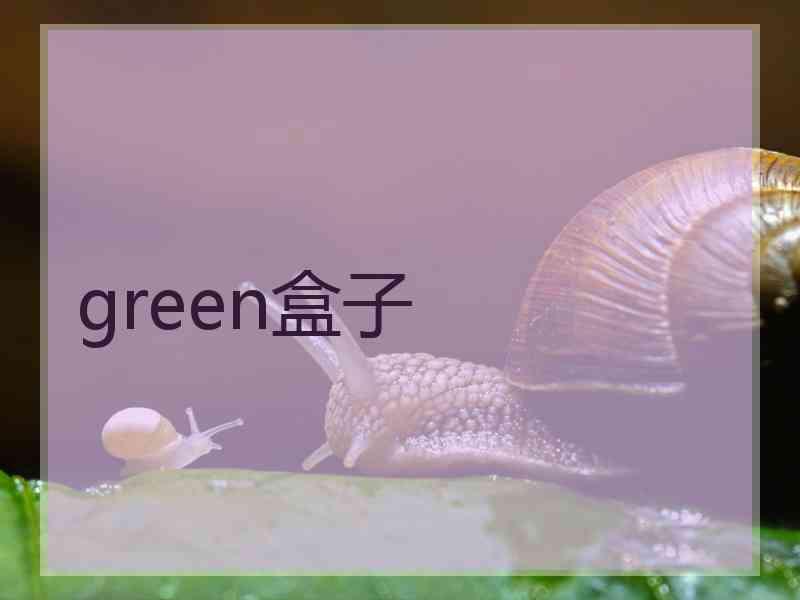 green盒子