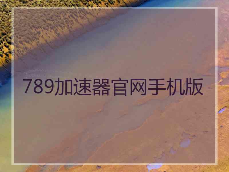 789加速器官网手机版