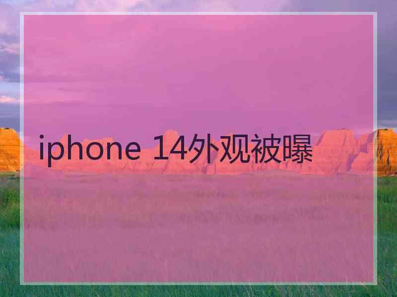 iphone 14外观被曝