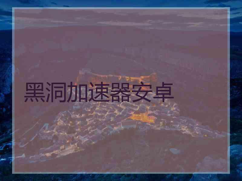 黑洞加速器安卓