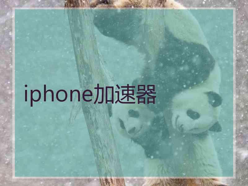 iphone加速器