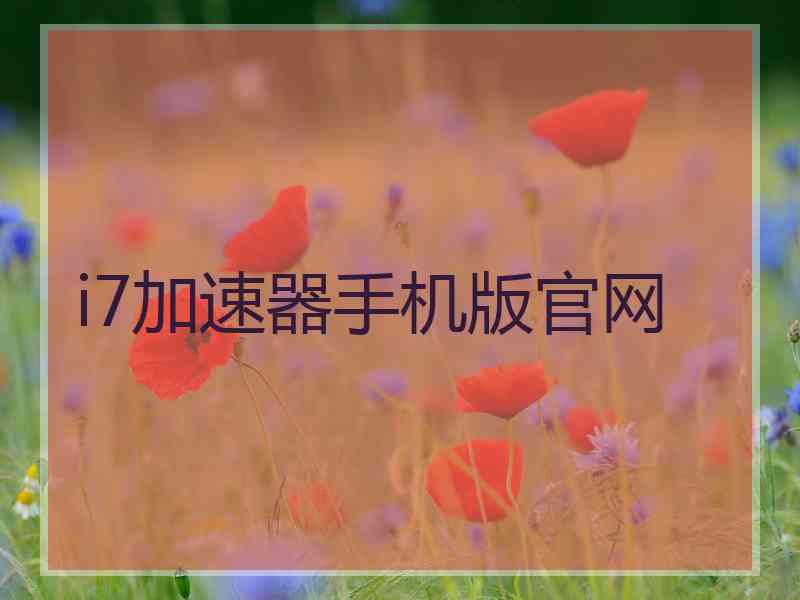 i7加速器手机版官网
