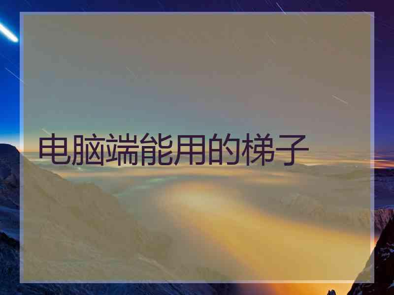 电脑端能用的梯子