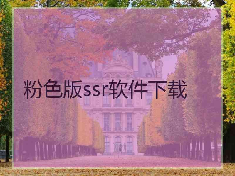粉色版ssr软件下载