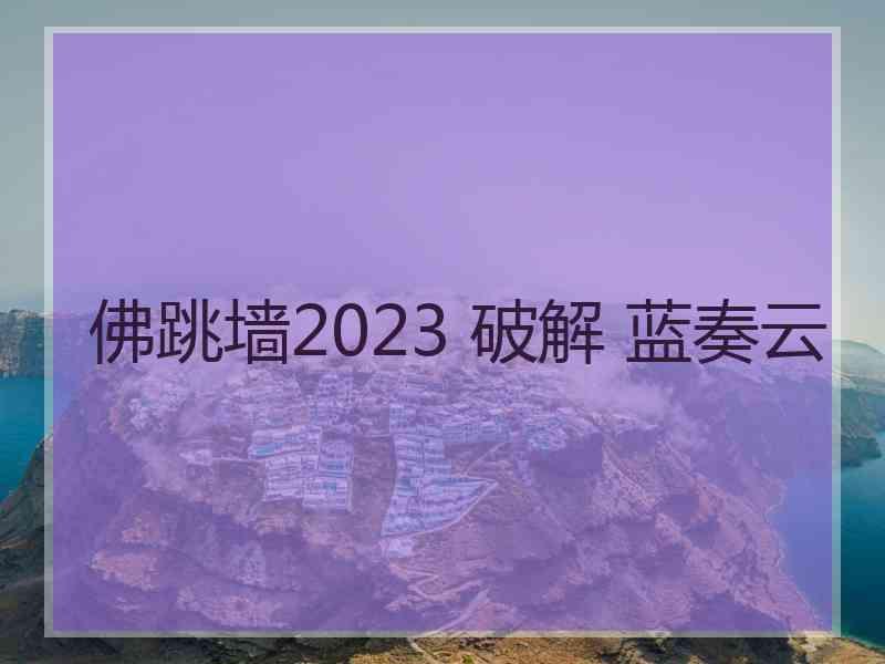 佛跳墙2023 破解 蓝奏云