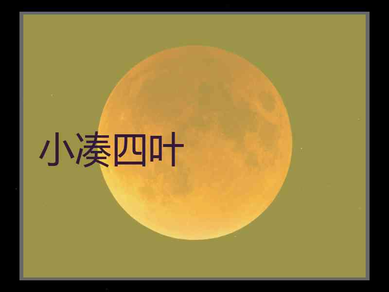 小凑四叶