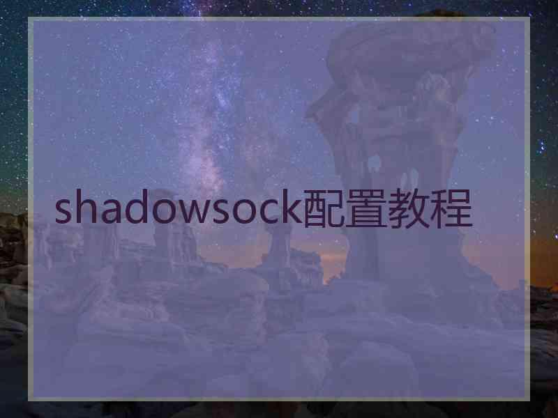 shadowsock配置教程