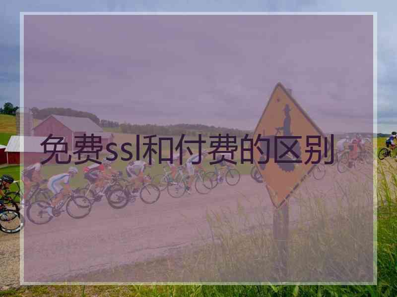 免费ssl和付费的区别