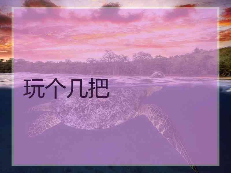 玩个几把