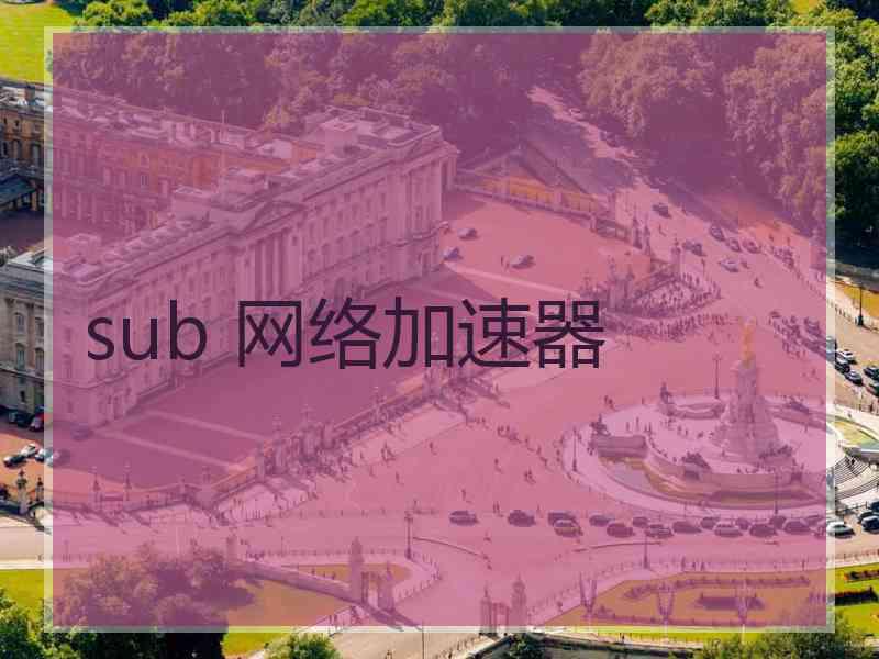 sub 网络加速器