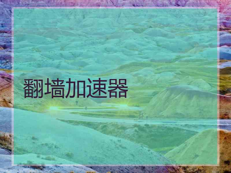 翻墙加速器