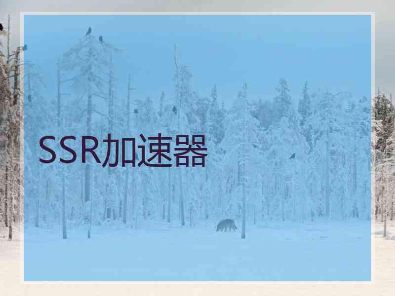 SSR加速器