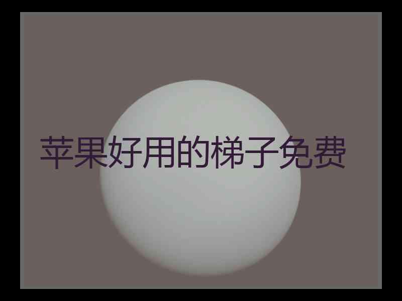 苹果好用的梯子免费