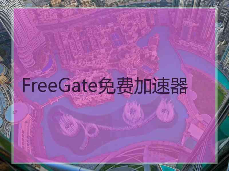 FreeGate免费加速器