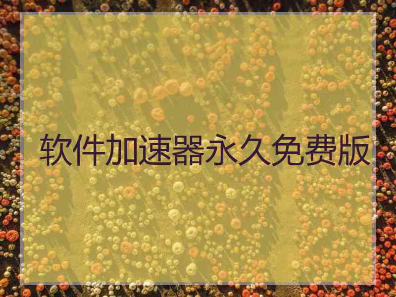 软件加速器永久免费版