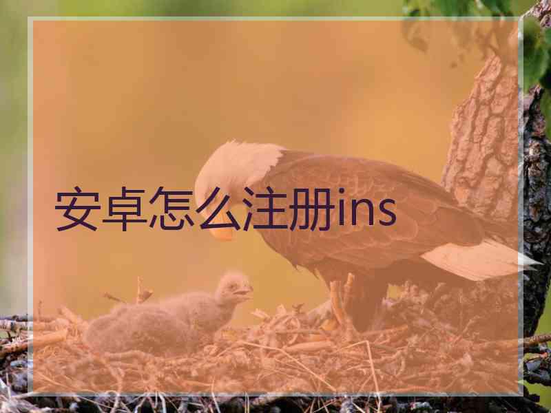 安卓怎么注册ins