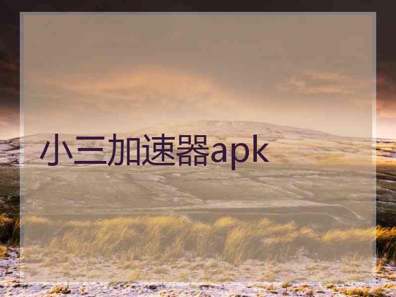 小三加速器apk